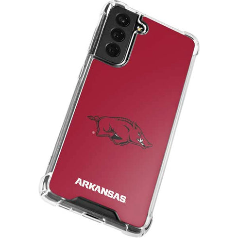 University of Arkansas-Fayetteville Razorbacks Red Logo Galaxy S21 FE Clear Case