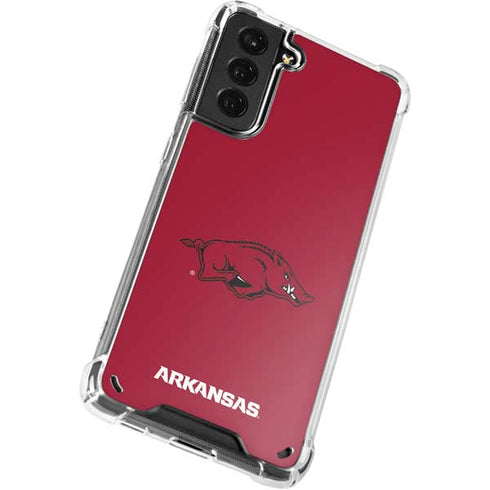 University of Arkansas-Fayetteville Razorbacks Red Logo Galaxy S21 Plus 5G Clear Case