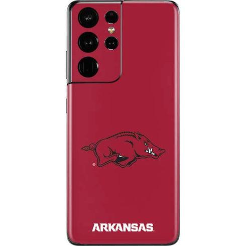 University of Arkansas-Fayetteville Razorbacks Red Logo Galaxy S21 Ultra 5G Skin