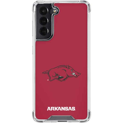 University of Arkansas-Fayetteville Razorbacks Red Logo Galaxy S22 Clear Case