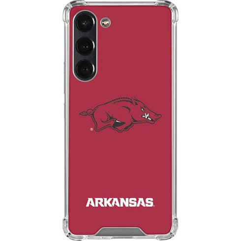 University of Arkansas-Fayetteville Razorbacks Red Logo Galaxy S24 FE Clear Case