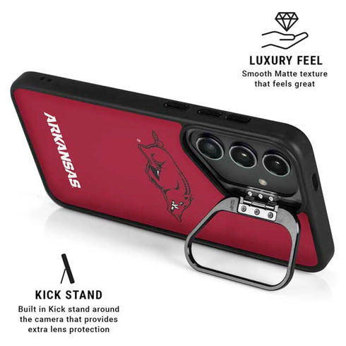 University of Arkansas-Fayetteville Razorbacks Red Logo Galaxy S24 FE Kickstand Case