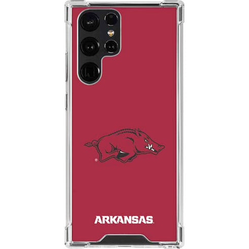 University of Arkansas-Fayetteville Razorbacks Red Logo Galaxy S24 Ultra Clear Case