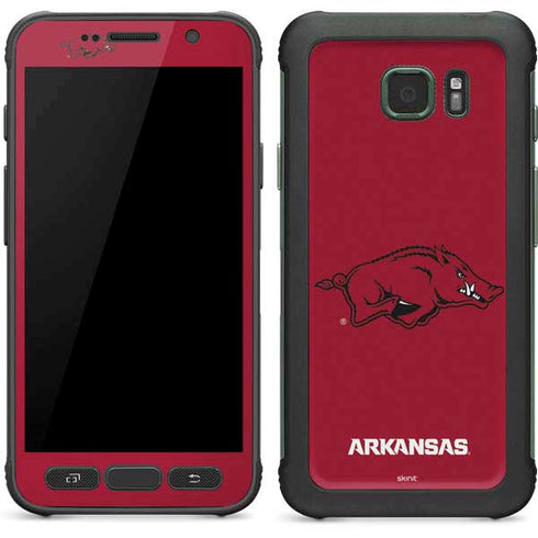 University of Arkansas-Fayetteville Razorbacks Red Logo Galaxy S7 Active Skin