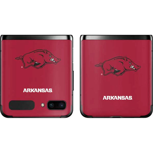 University of Arkansas-Fayetteville Razorbacks Red Logo Galaxy Z Flip Skin