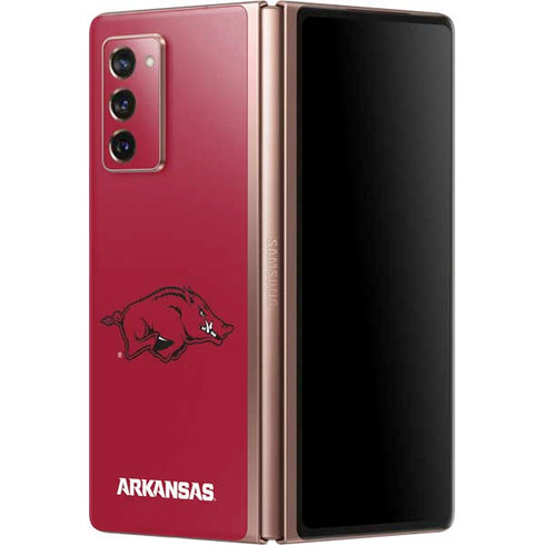 University of Arkansas-Fayetteville Razorbacks Red Logo Galaxy Z Fold2 5G Skin