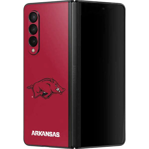 University of Arkansas-Fayetteville Razorbacks Red Logo Galaxy Z Fold3 5G Skin