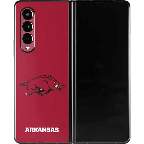 University of Arkansas-Fayetteville Razorbacks Red Logo Galaxy Z Fold3 5G Skin