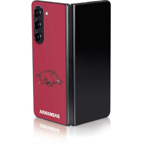 University of Arkansas-Fayetteville Razorbacks Red Logo Galaxy Z Fold5 5G Skin