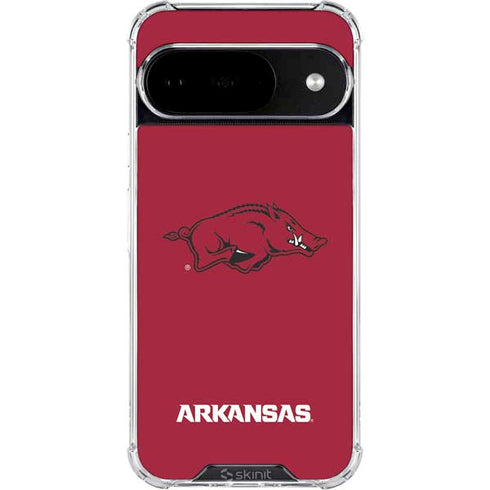 University of Arkansas-Fayetteville Razorbacks Red Logo Google Pixel 10 Clear Case