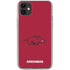 University of Arkansas-Fayetteville Razorbacks Red Logo iPhone 11 Clear Case