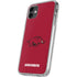 University of Arkansas-Fayetteville Razorbacks Red Logo iPhone 11 Clear Case