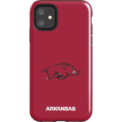 University of Arkansas-Fayetteville Razorbacks Red Logo iPhone 11 Impact Case