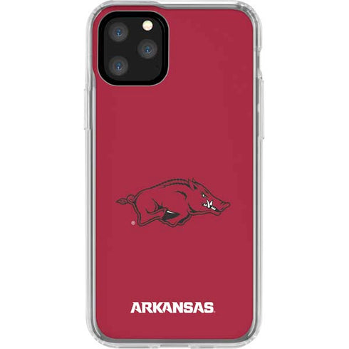 University of Arkansas-Fayetteville Razorbacks Red Logo iPhone 11 Pro Clear Case