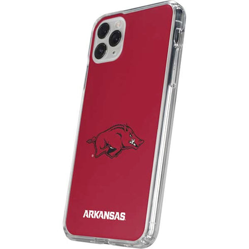 University of Arkansas-Fayetteville Razorbacks Red Logo iPhone 11 Pro Clear Case