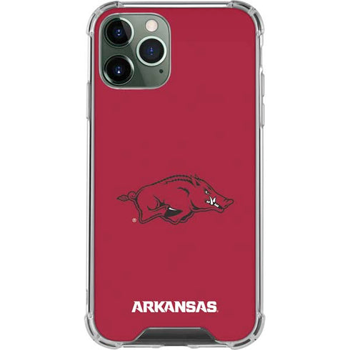 University of Arkansas-Fayetteville Razorbacks Red Logo iPhone 11 Pro Max Clear Case