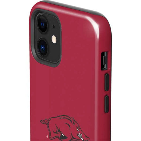 University of Arkansas-Fayetteville Razorbacks Red Logo iPhone 12 Mini Impact Case