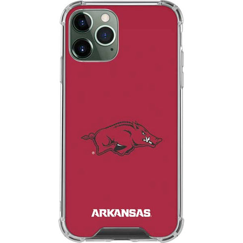 University of Arkansas-Fayetteville Razorbacks Red Logo iPhone 12 Pro Clear Case