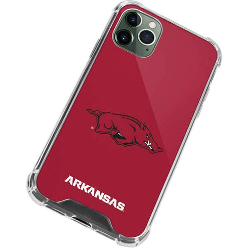 University of Arkansas-Fayetteville Razorbacks Red Logo iPhone 12 Pro Clear Case