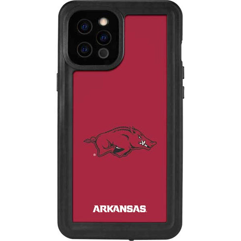 University of Arkansas-Fayetteville Razorbacks Red Logo iPhone 12 Pro Max Waterproof Case