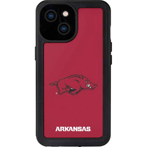 University of Arkansas-Fayetteville Razorbacks Red Logo iPhone 13 Mini Waterproof Case