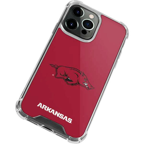 University of Arkansas-Fayetteville Razorbacks Red Logo iPhone 13 Pro Clear Case