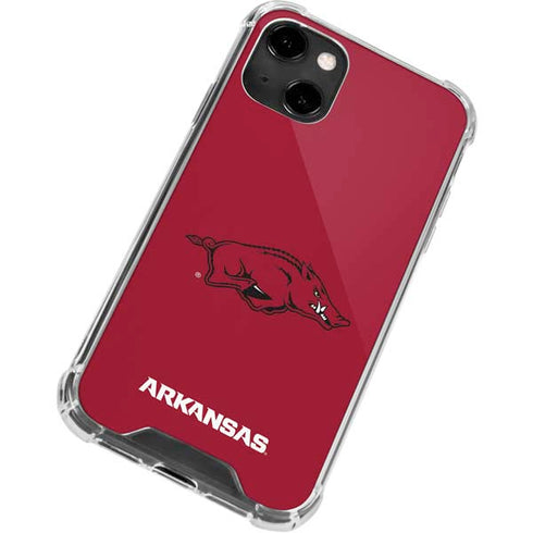 University of Arkansas-Fayetteville Razorbacks Red Logo iPhone 14 Clear Case