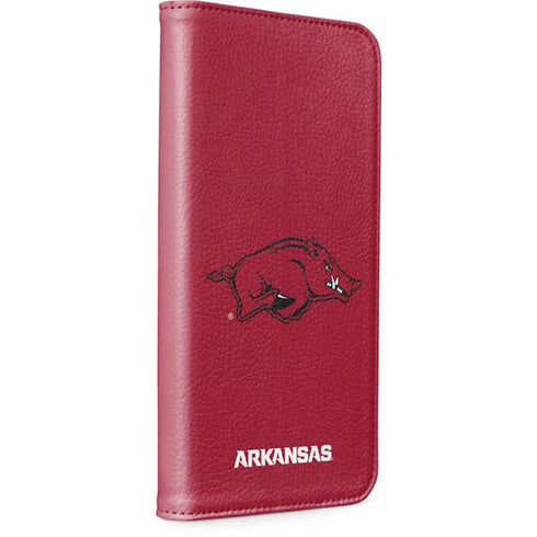 University of Arkansas-Fayetteville Razorbacks Red Logo iPhone 15 Plus Folio Case