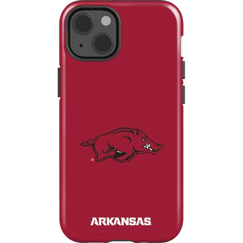 University of Arkansas-Fayetteville Razorbacks Red Logo iPhone 15 Plus Impact Case