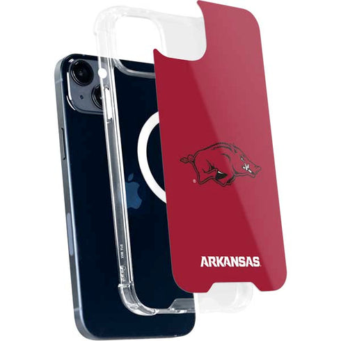 University of Arkansas-Fayetteville Razorbacks Red Logo iPhone 15 Plus MagSafe Case