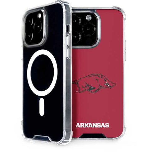 University of Arkansas-Fayetteville Razorbacks Red Logo iPhone 15 Pro MagSafe Case