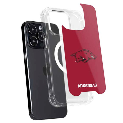 University of Arkansas-Fayetteville Razorbacks Red Logo iPhone 15 Pro MagSafe Case