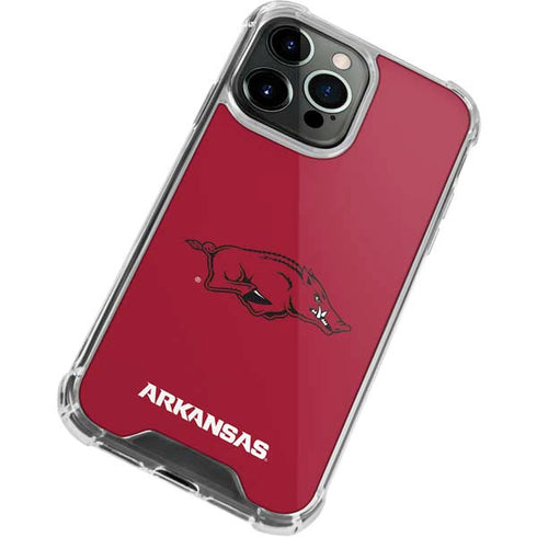 University of Arkansas-Fayetteville Razorbacks Red Logo iPhone 15 Pro Max Clear Case