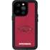 University of Arkansas-Fayetteville Razorbacks Red Logo iPhone 15 Pro Waterproof Case