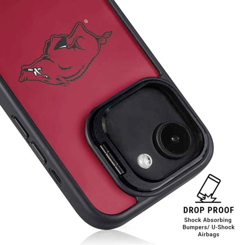 University of Arkansas-Fayetteville Razorbacks Red Logo iPhone 16e Kickstand Case