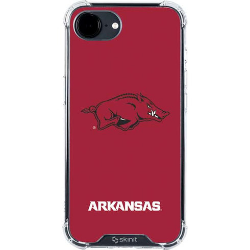 University of Arkansas-Fayetteville Razorbacks Red Logo iPhone 16e Clear Case