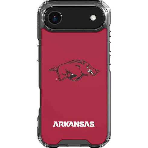 University of Arkansas-Fayetteville Razorbacks Red Logo iPhone 17 Air Clear Case