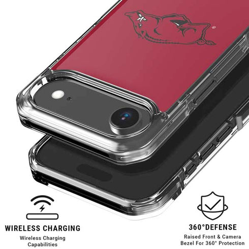 University of Arkansas-Fayetteville Razorbacks Red Logo iPhone 17 Air Clear Case