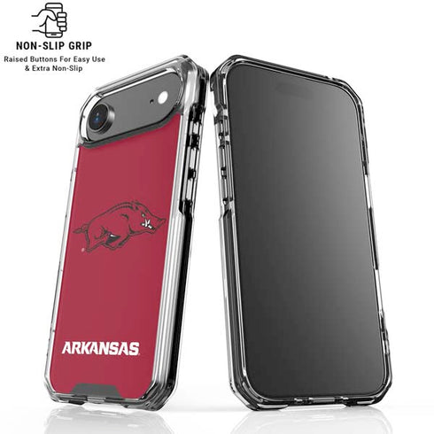 University of Arkansas-Fayetteville Razorbacks Red Logo iPhone 17 Air Clear Case