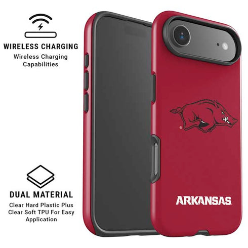 University of Arkansas-Fayetteville Razorbacks Red Logo iPhone 17 Air Magsafe Impact Case