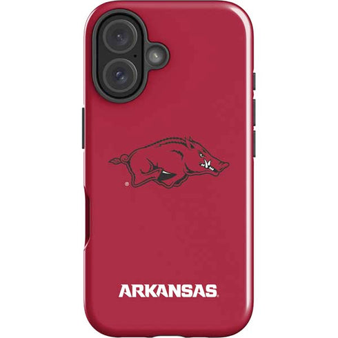 University of Arkansas-Fayetteville Razorbacks Red Logo iPhone 17 Impact Case