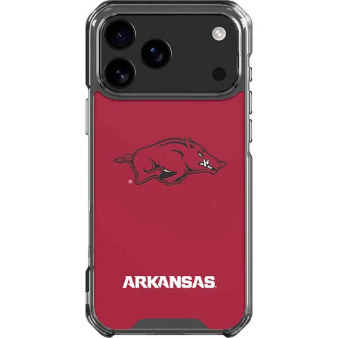 University of Arkansas-Fayetteville Razorbacks Red Logo iPhone 17 Pro Max Clear Case