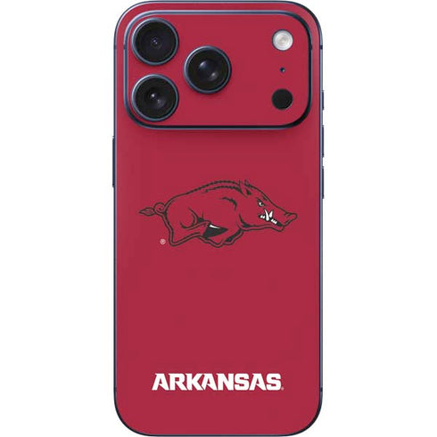 University of Arkansas-Fayetteville Razorbacks Red Logo iPhone 17 Pro Skin