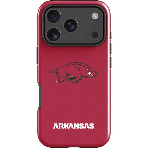 University of Arkansas-Fayetteville Razorbacks Red Logo iPhone 18 Pro Impact Case