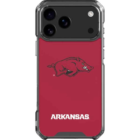 University of Arkansas-Fayetteville Razorbacks Red Logo iPhone 18 Pro Max Clear Case