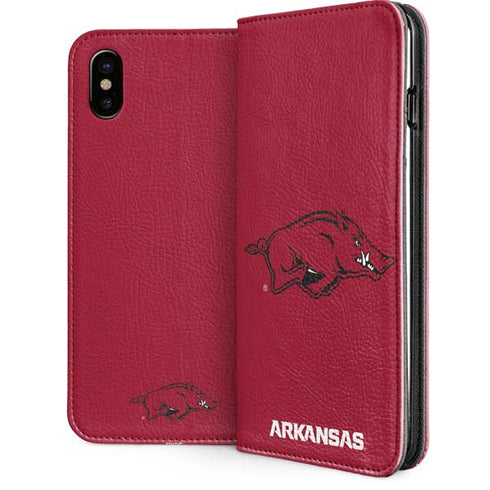 University of Arkansas-Fayetteville Razorbacks Red Logo iPhone 8 Folio Case