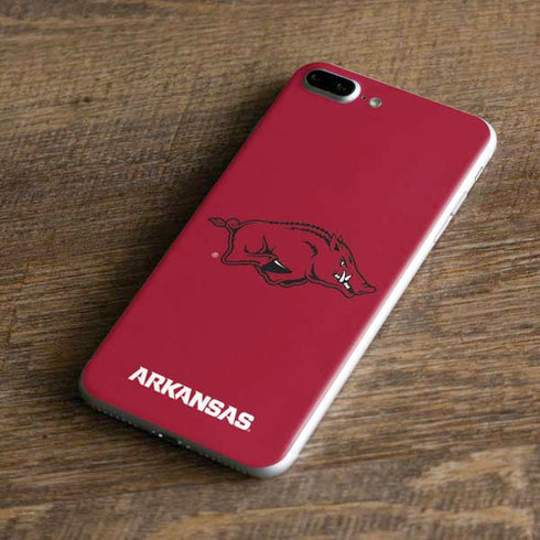 University of Arkansas-Fayetteville Razorbacks Red Logo iPhone 8 Plus Skin