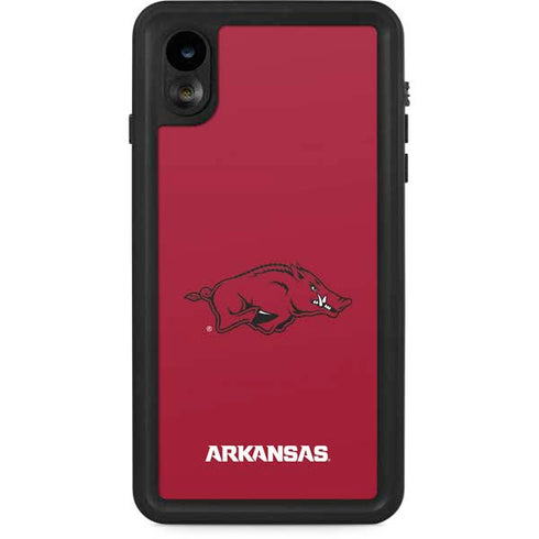 University of Arkansas-Fayetteville Razorbacks Red Logo iPhone XR Waterproof Case