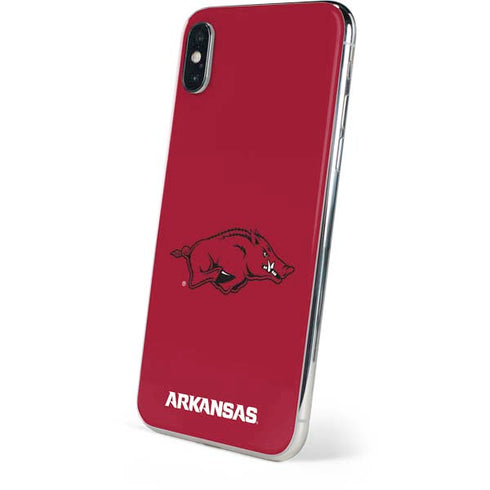 University of Arkansas-Fayetteville Razorbacks Red Logo iPhone XS Skin