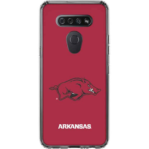 University of Arkansas-Fayetteville Razorbacks Red Logo LG K51/Q51 Clear Case